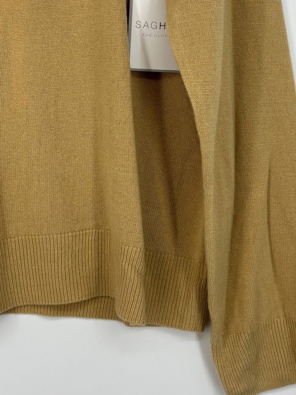 Sag Harbor Womens Large Mock Neck Sweater Camel Fine Gauge Long Sleeve Vintage - Picture 4 of 9